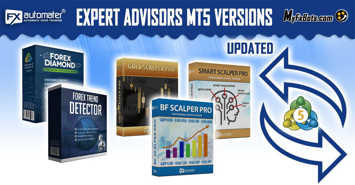 FxAutomater Expert Advisors MT5 Versions Updated