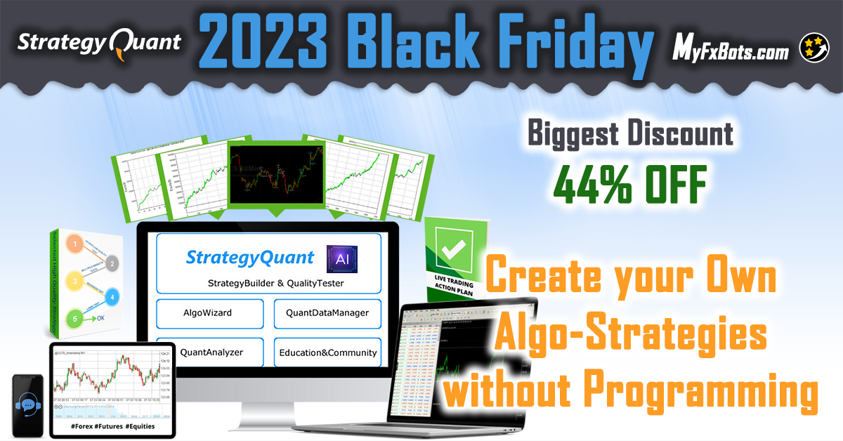 StrategyQuant offers its Black Friday biggest discount of 2023