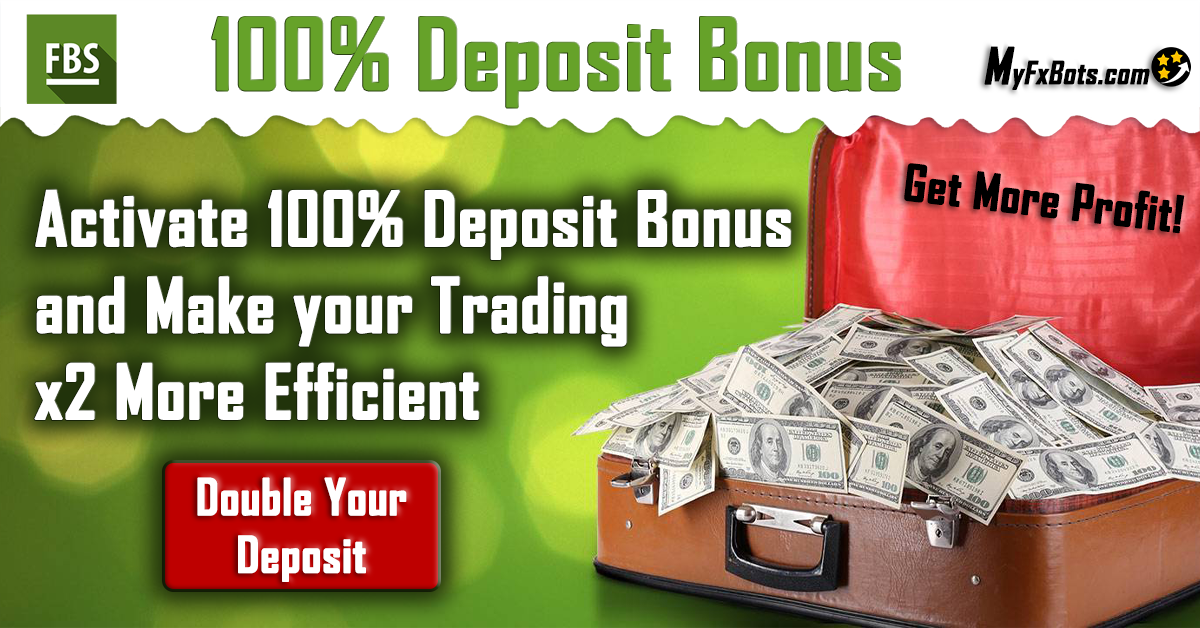 Make your trading x2 more efficient with FBS 100% Deposit bonus