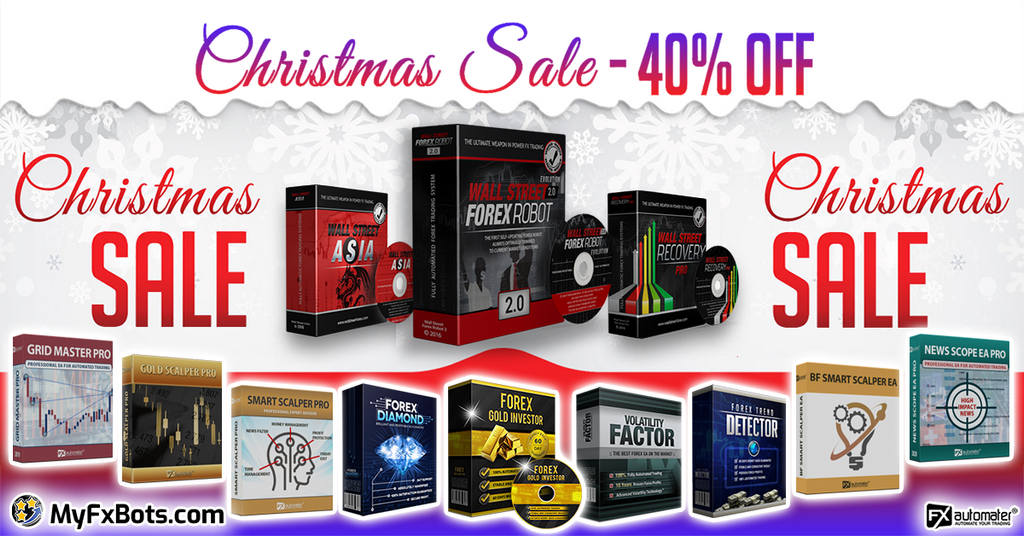 FXAutomater 2020 Christmas Special Offer of 40% OFF on All Forex Robots!