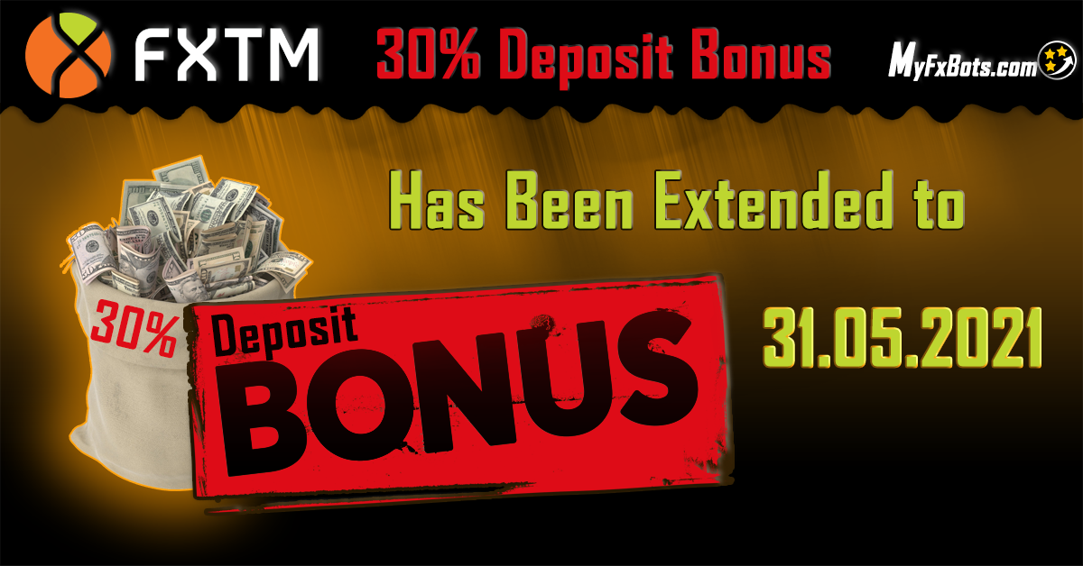 Great News! The FXTM 30% deposit bonus has been extended